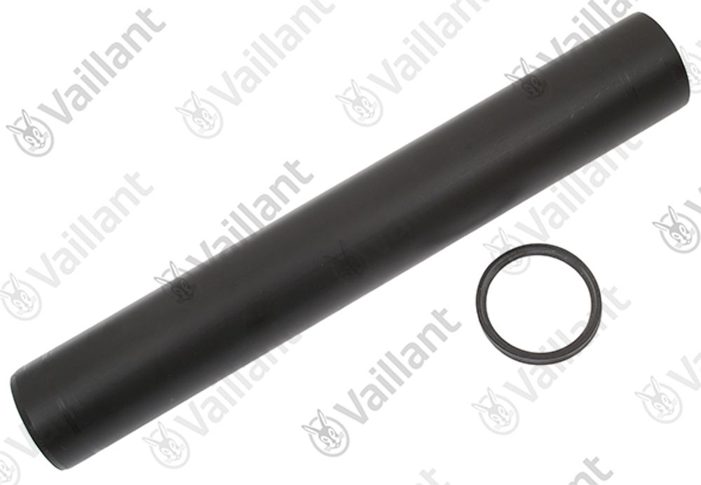 VAILLANT Rohr, Endstück, PP schwarz DN 60x400 Anschluss an flex. System DN 60 Vaillant-Nr. , 0020083085