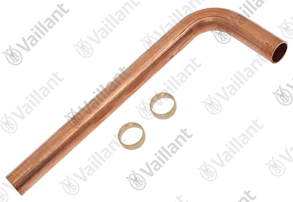 VAILLANT Rohr, HW (unvernickelt) VC 126+196+246+306/3-5 (R3,5) u.w. Vaillant-Nr. , 0020100818