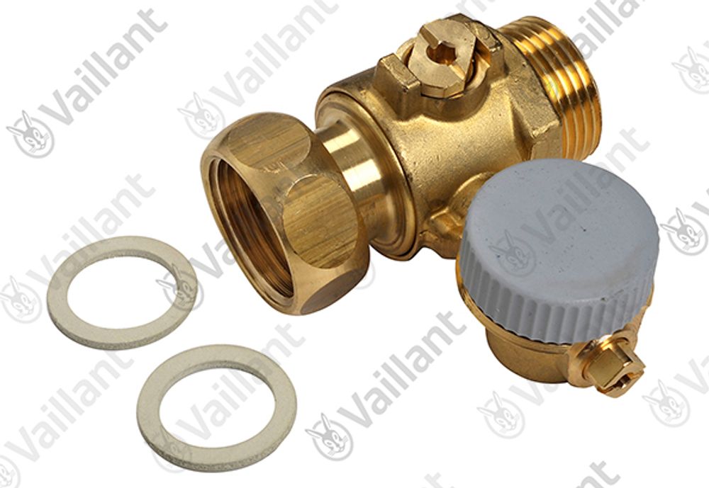 VAILLANT Hahn, Wartungshahn links 0020201899 VC-Inst. Set Kunststoff u.w. Vaillant-Nr. , 0020100823