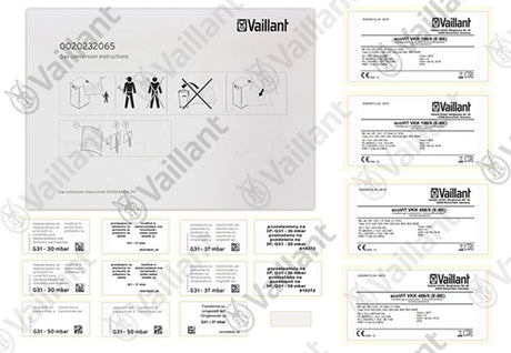 VAILLANT Umstellsatz, E/H/Lw/S <-> P/LPG VKK 186/5 R1 u.w. Vaillant-Nr. , 0020232065