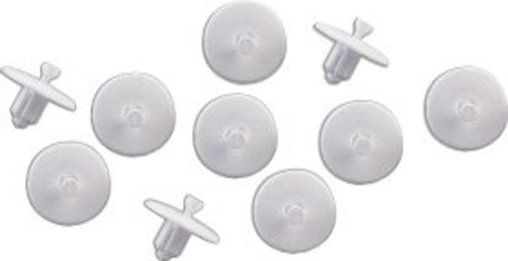 BOSCH Klemmstift Gitterende verkehrsweiß (10x), 63028124