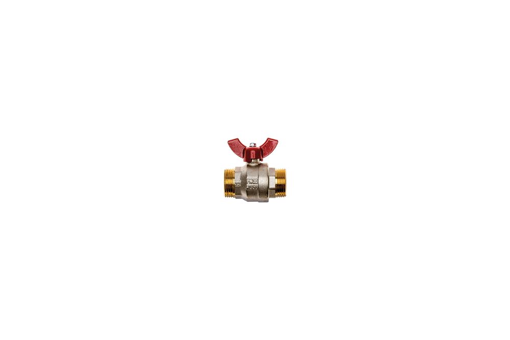 BRÖTJE Kugelhahn 1 Zoll rot DWM SPZ, 803113