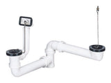 DALLMER Ab- und Überlauf-Set 023 U, 2 Ketten, 1 1/2", 110312