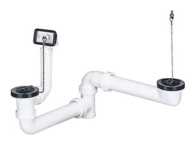 DALLMER Ab- und Überlauf-Set 023 U, 2 Ketten, 1 1/2", 110312