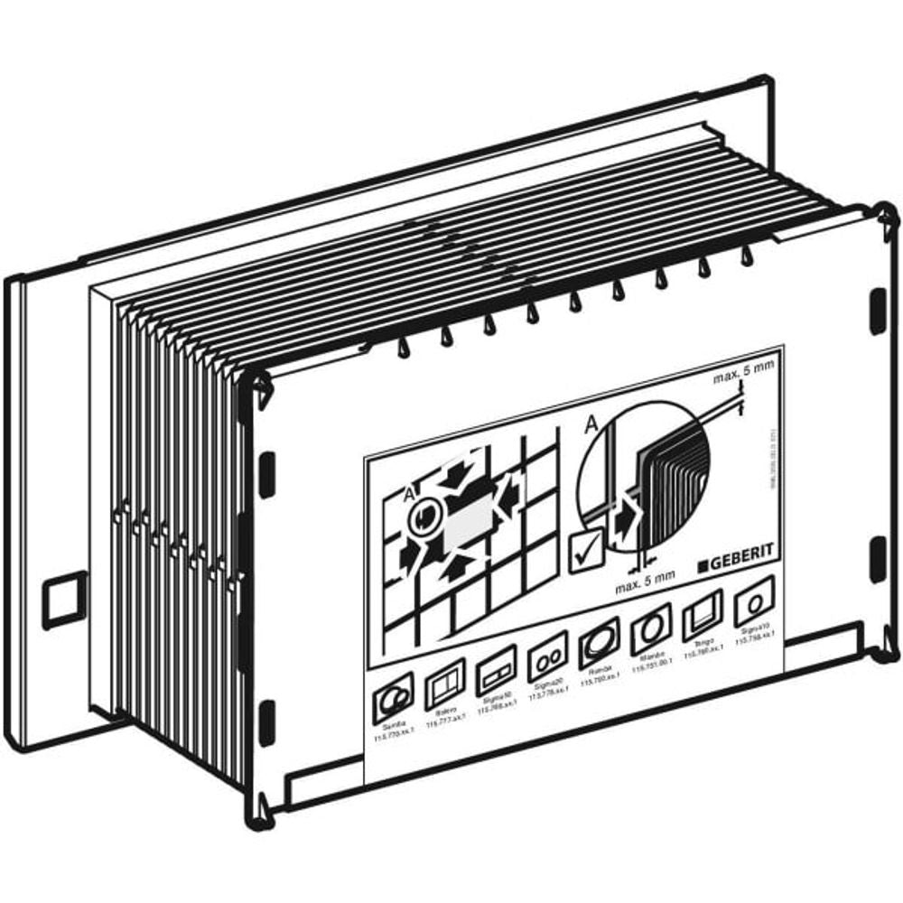 Geberit Bauschutz für Sigma UP-Spülkasten, Länge 9 cm, 241826001