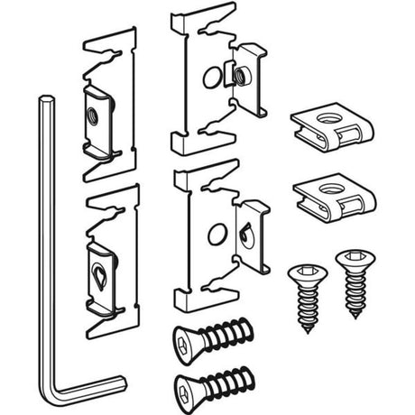 Geberit Befestigungsmaterial für Sigma und Delta Betätigungsplatten, 241877001