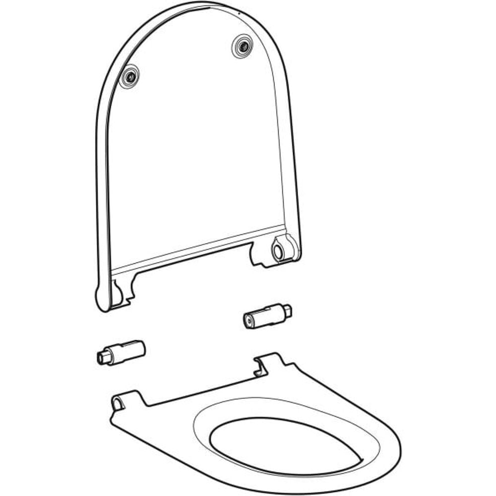 Geberit WC-Sitz mit Deckel zu Geberit AquaClean Sela, weiß-alpin, 243650111