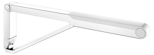 KEUCO AXESS Stützklappgriff WC 700 mm verchromt/weiß, 35003010751