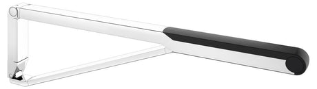 KEUCO AXESS Stützklappgriff WC 850 mm verchromt/schwarz, 35003010837