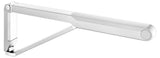 KEUCO AXESS Stützklappgriff WC 700 mm silber-eloxiert/weiß, 35003170751