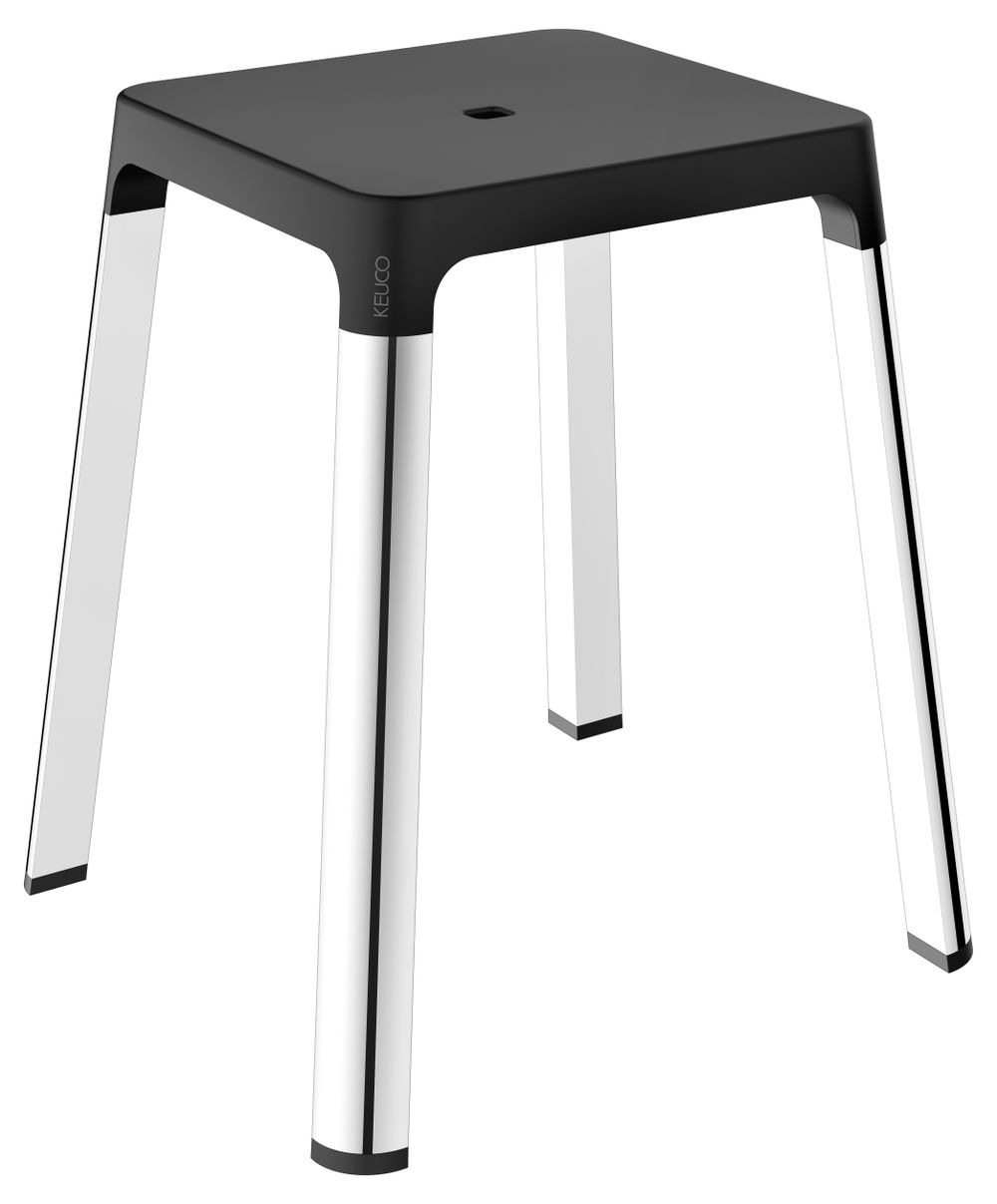 KEUCO AXESS Bad-Hocker verchromt/schwarz, 35082010037
