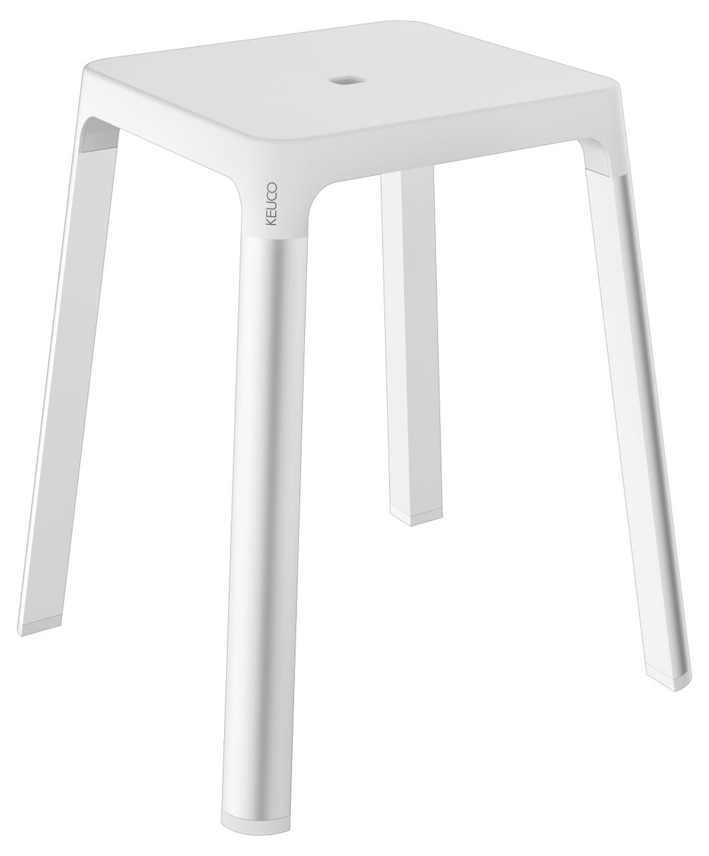 KEUCO AXESS Bad-Hocker silber-eloxiert/weiß, 35082170051