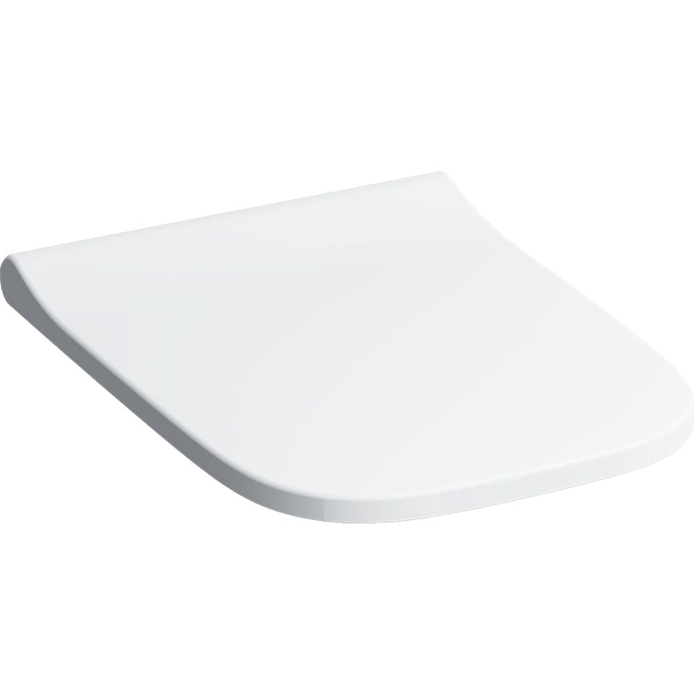 Geberit Smyle Square Slim WC-Sitz,antibakt., WrapOver,chrom Scharnier,Bef.v.o.,weiß, 500238011