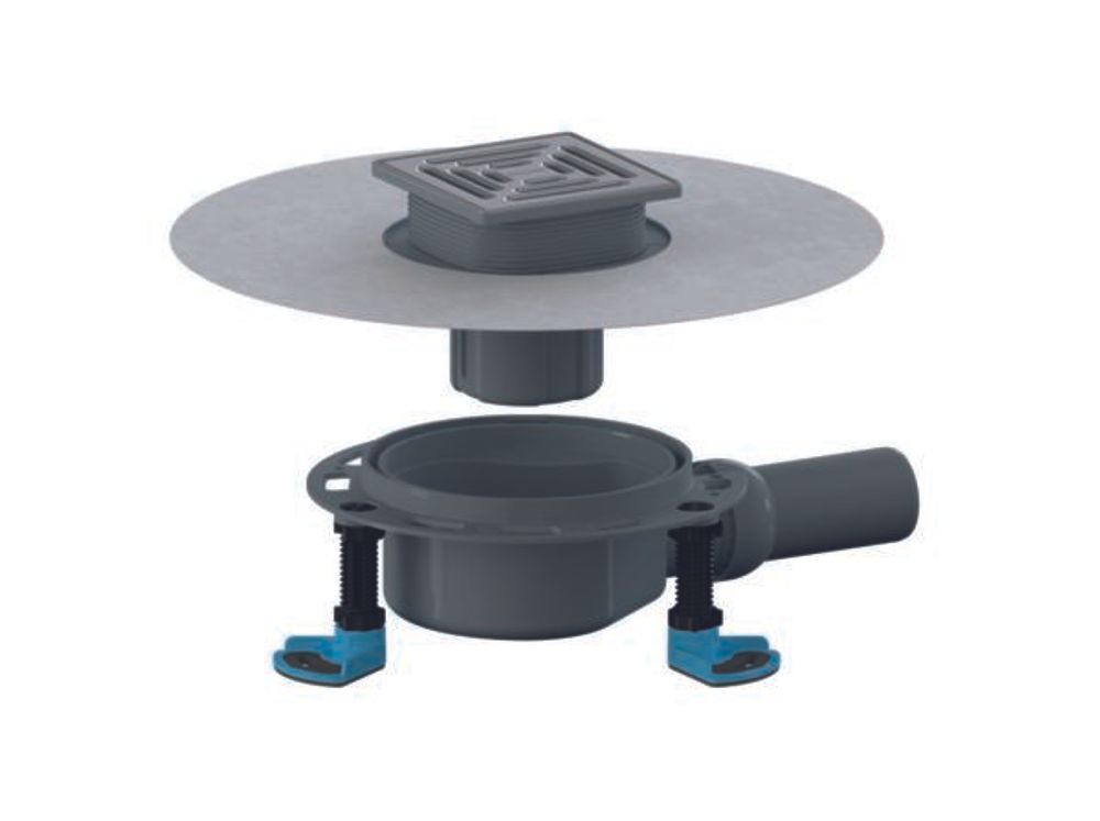DALLMER Bodenablauf DallDrain Select, DN 50, 120 x 120 mm, 517036
