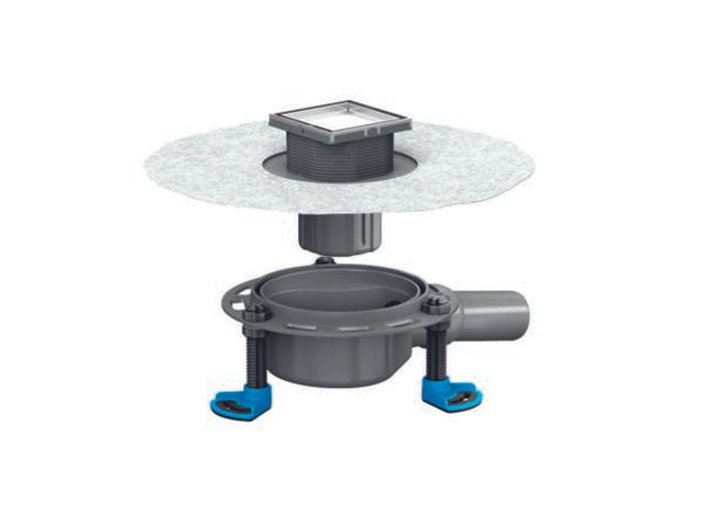 DALLMER Bodenablauf DallDrain Individual, DN 50, 100 x 100 mm, 517067