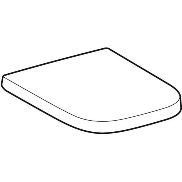 Geberit Renova Plan WC-Sitz,f.WC'S bis 2009, ES-L-Scharnier,Bef.v.o.,weiß, 572140000