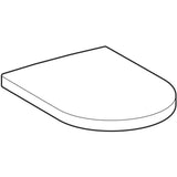 Geberit GE Courreges WC-Sitz, weiß Scharniere verchromt, 572700000
