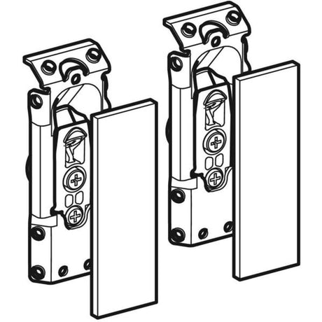 Geberit Option Schrankaufhänger im Set, best.aus:2 Deckkappen u.2 Aufhaenger, 595152000
