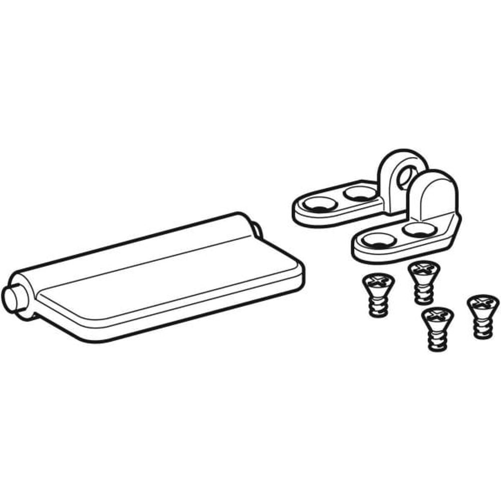 Geberit Set Scharniere für Urinaldeckel Mondo, 596432000