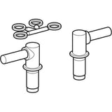 Geberit Set Scharniere, abnehmbar  (2 Stück), verchromt, 597110000