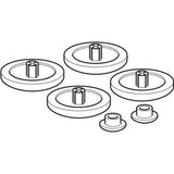 Geberit Set Puffer für WC-Deckel weiß, 598094000