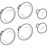 Geberit Set Puffer für WC-Deckel  Eurotrend, 598107000