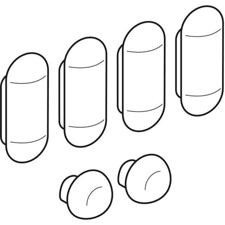 Geberit GE Set Puffer für WC-Sitz, 598111000