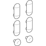 Geberit Set Puffer für WC-Deckel Renova, 598123000