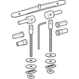 Geberit Scharniere Set für WC-Sitz Artis 598190000, 598190000
