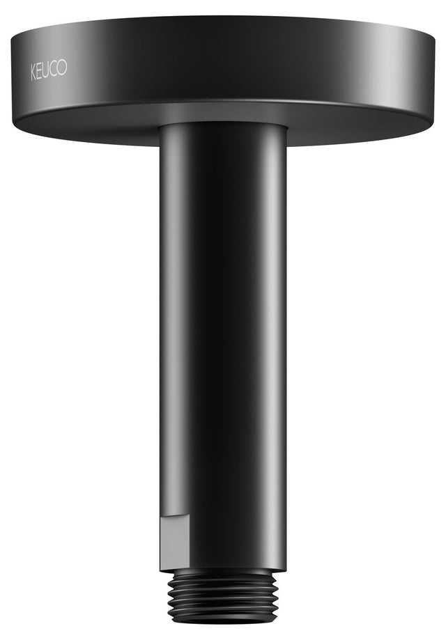 KEUCO Elegance Brausearm Deckenanschluß rund 100 mm schwarz matt, 51689370100
