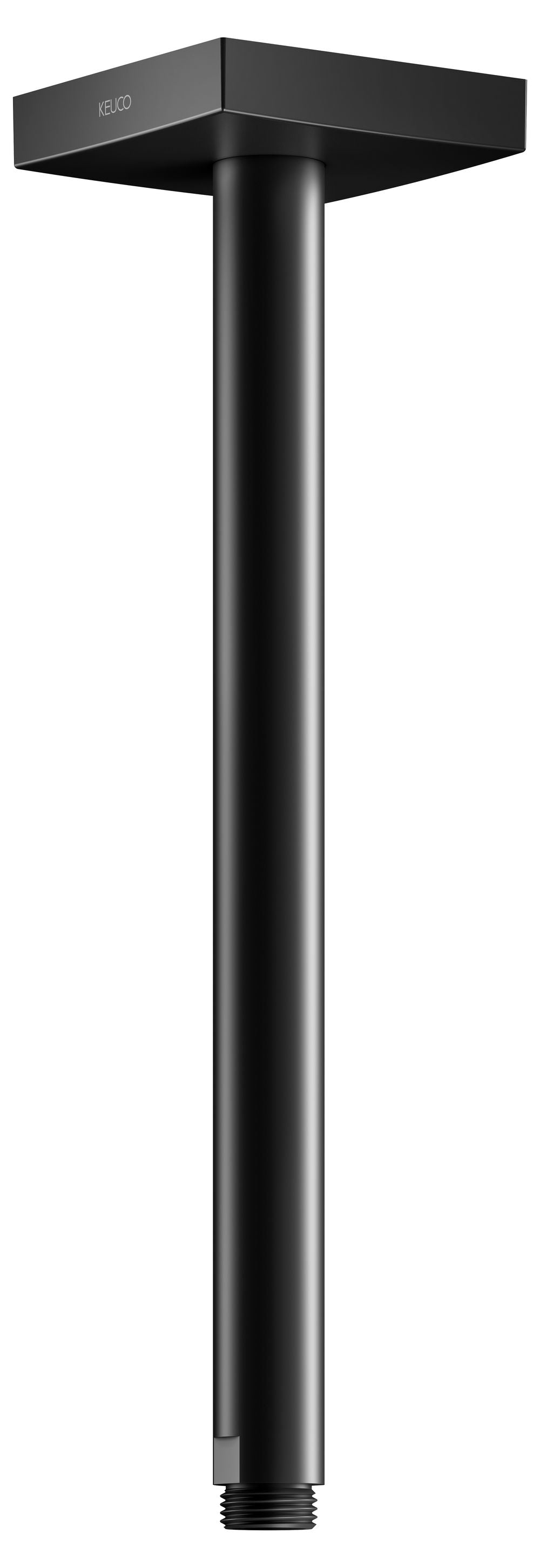 KEUCO Edition 300 Brausearm Deckenanschluß eckig 300 mm schwarz matt, 53089370302