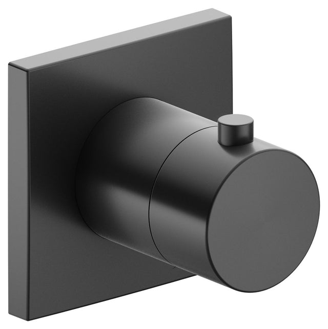 KEUCO IXMO Thermostatarmatur UP DN15 eckig Schwarzchrom gebürstet, 59553130002