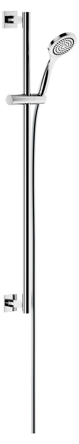 Keuco Brausegarnitur IXMO 855mm Rosette eckig verchromt HB 1-strahlig, 59587010922