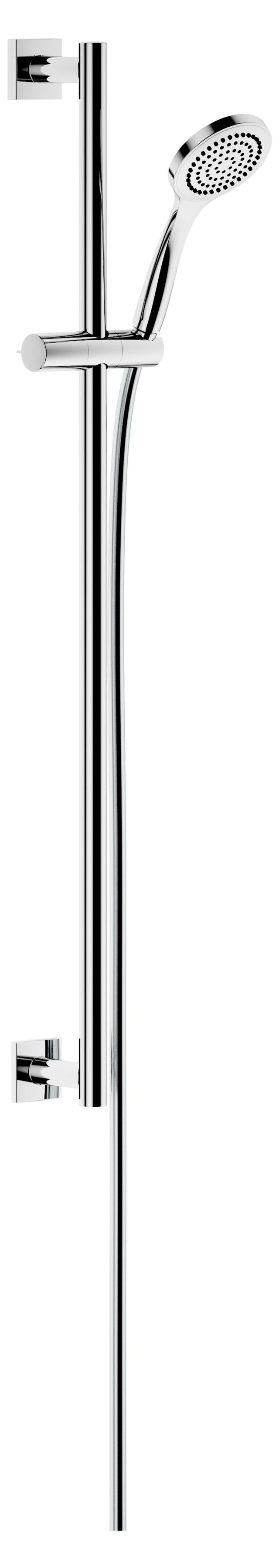 Keuco Brausegarnitur IXMO 855mm Rosette eckig verchromt HB 1-strahlig, 59587010922