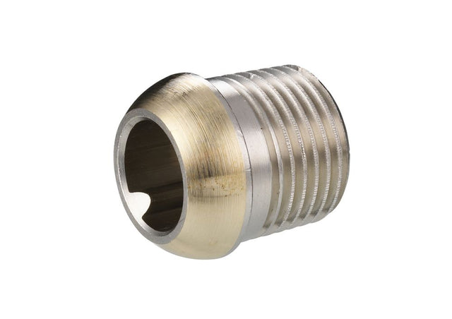 Danfoss Nippel kurz f,RA,RAV(L),RLV,AVDO R 3/8 gekürzt 6 mm, Gesamtlänge 22 mm, 013L0443