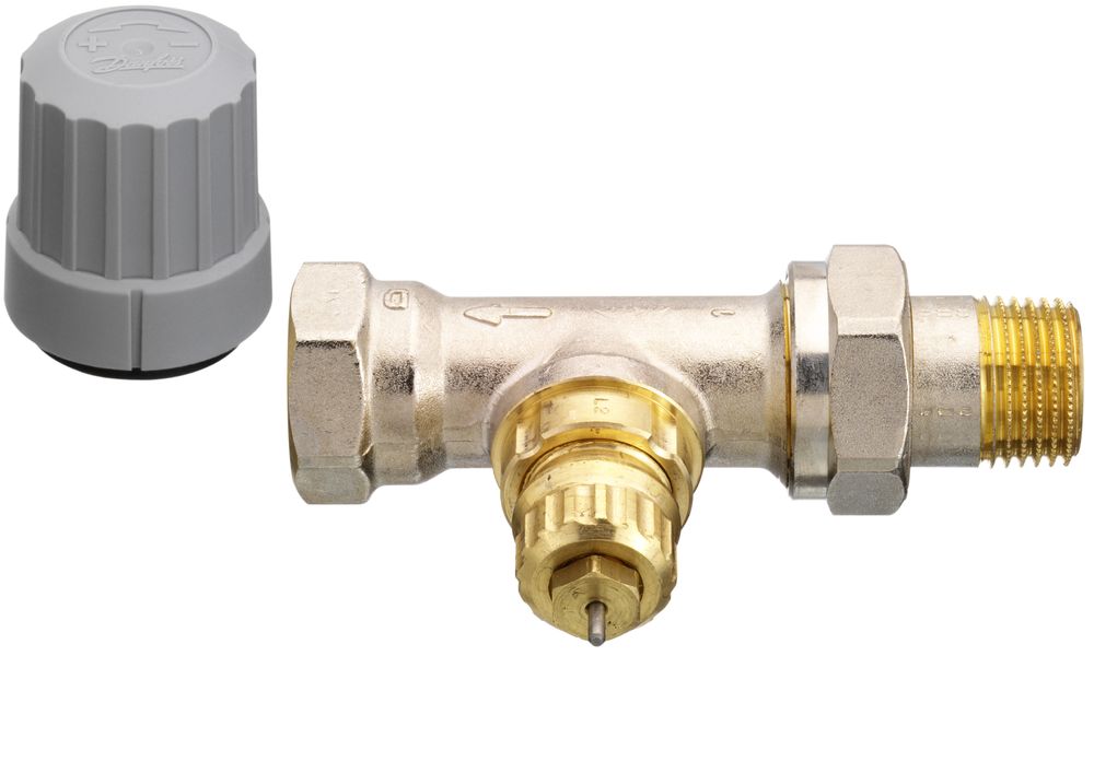 Danfoss Ventilgehäuse RA-FN 15 R 1/2, Durchgang,vernick,Einb,i,d,Rückl,, 013G3226