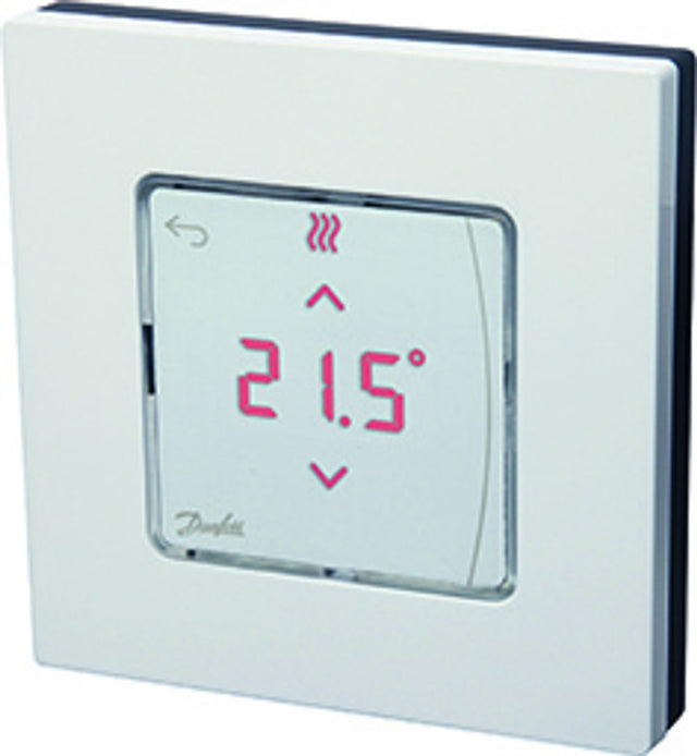 Danfoss Aufputzraumthermostat Icon Funk Funk, Batteriebetrieb, LED-Display, Aufp, 088U1081