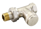 Danfoss Rücklaufverschraubung RLV 10 R 3/8, Durchgang, vernickelt, 003L0142