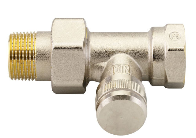 Danfoss Rücklaufverschraubung RLV 20 R 3/4, Durchgang, vernickelt, 003L0146