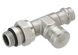 Danfoss Rücklaufverschraubung RLV 15 R 1/2, Pressfit, Durchgang, vernickelt, 003L1824