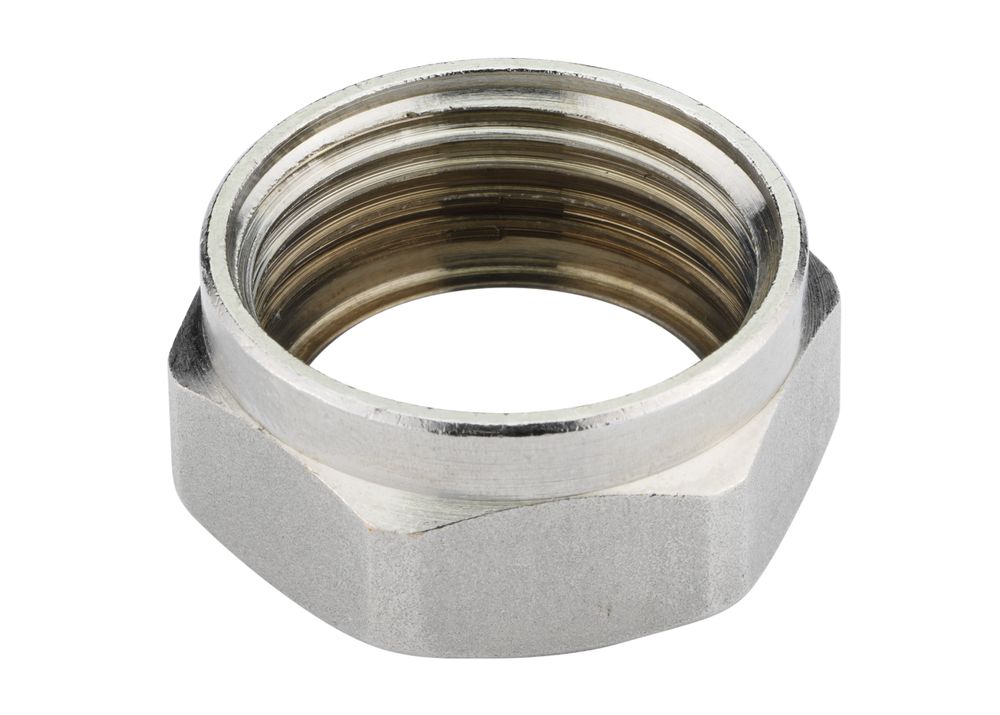 Danfoss R 3/4 Überwurfmutter für RA,RAV(L),FJV,RLV,AVDO,VMT vernickelt, 013G3184