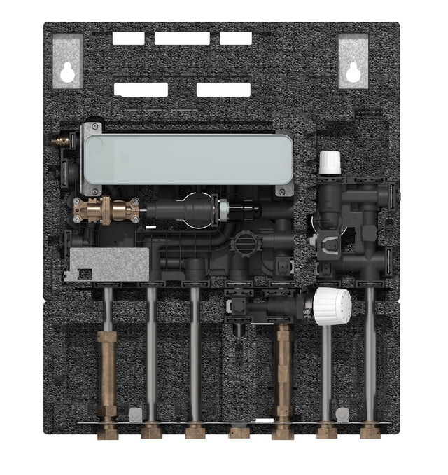 Danfoss Wohnungsstation EvoFlat 4,0 F1 Eckeinstieg für Heizkörper, 10 bar, 95C, 183B1500