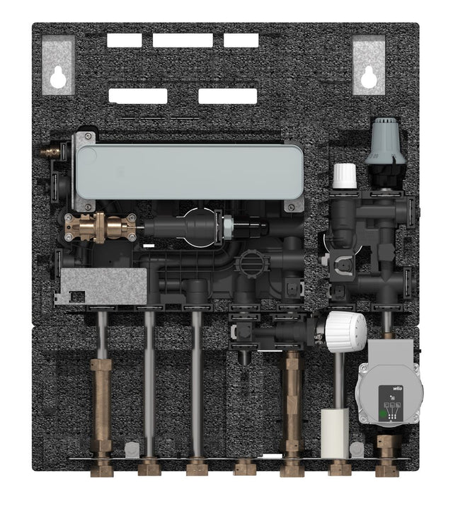 Danfoss Wohnungsstation EvoFlat 4,0 M4 Eckeinstieg für Fußbodenheizung, 10 bar, 95C, 183B2503