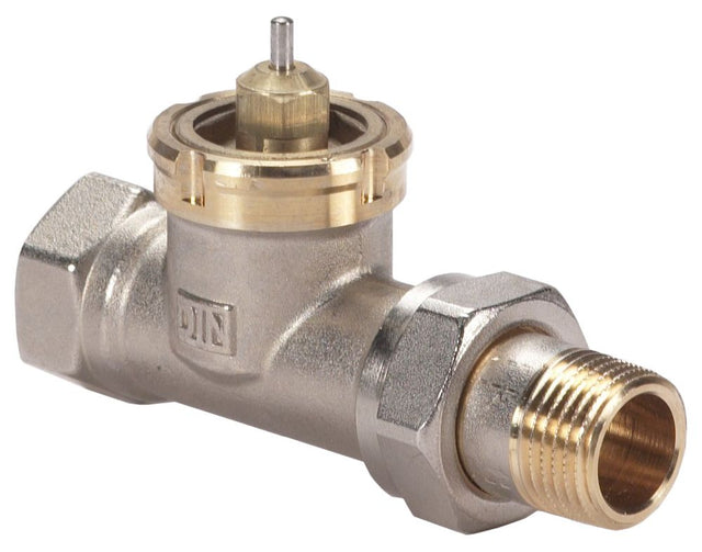 Danfoss Ventilgehäuse RAV 25/8 R3/4, Durchgang, Matt vernickelt, 013U0027