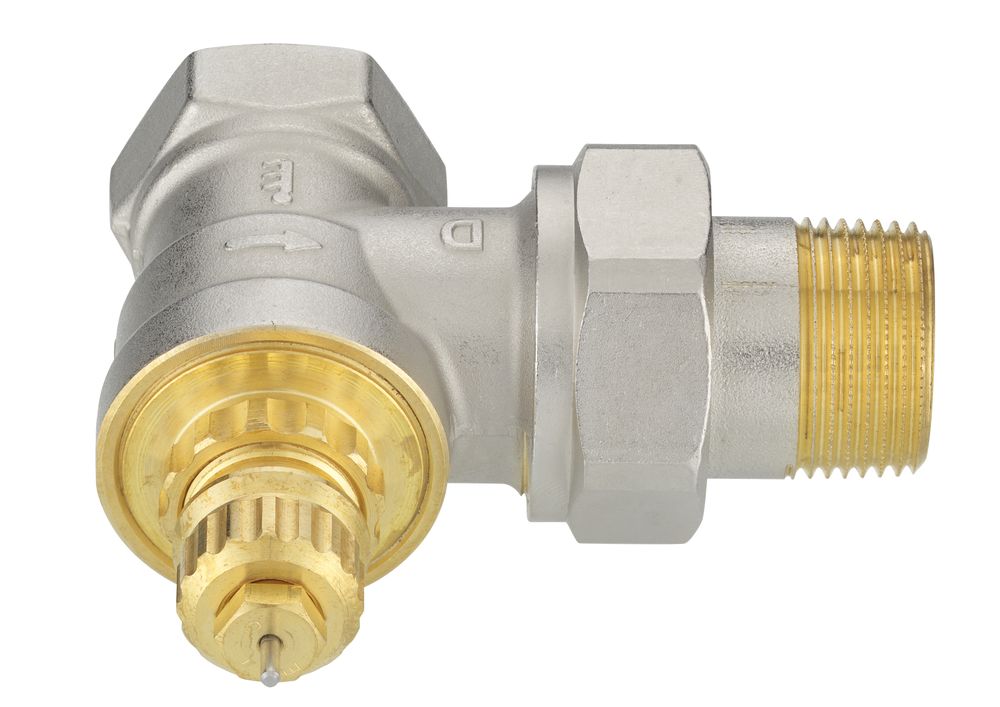 Danfoss Ventilgehäuse RA-G 20 R 3/4, Eck, Matt vernickelt, 013G1678