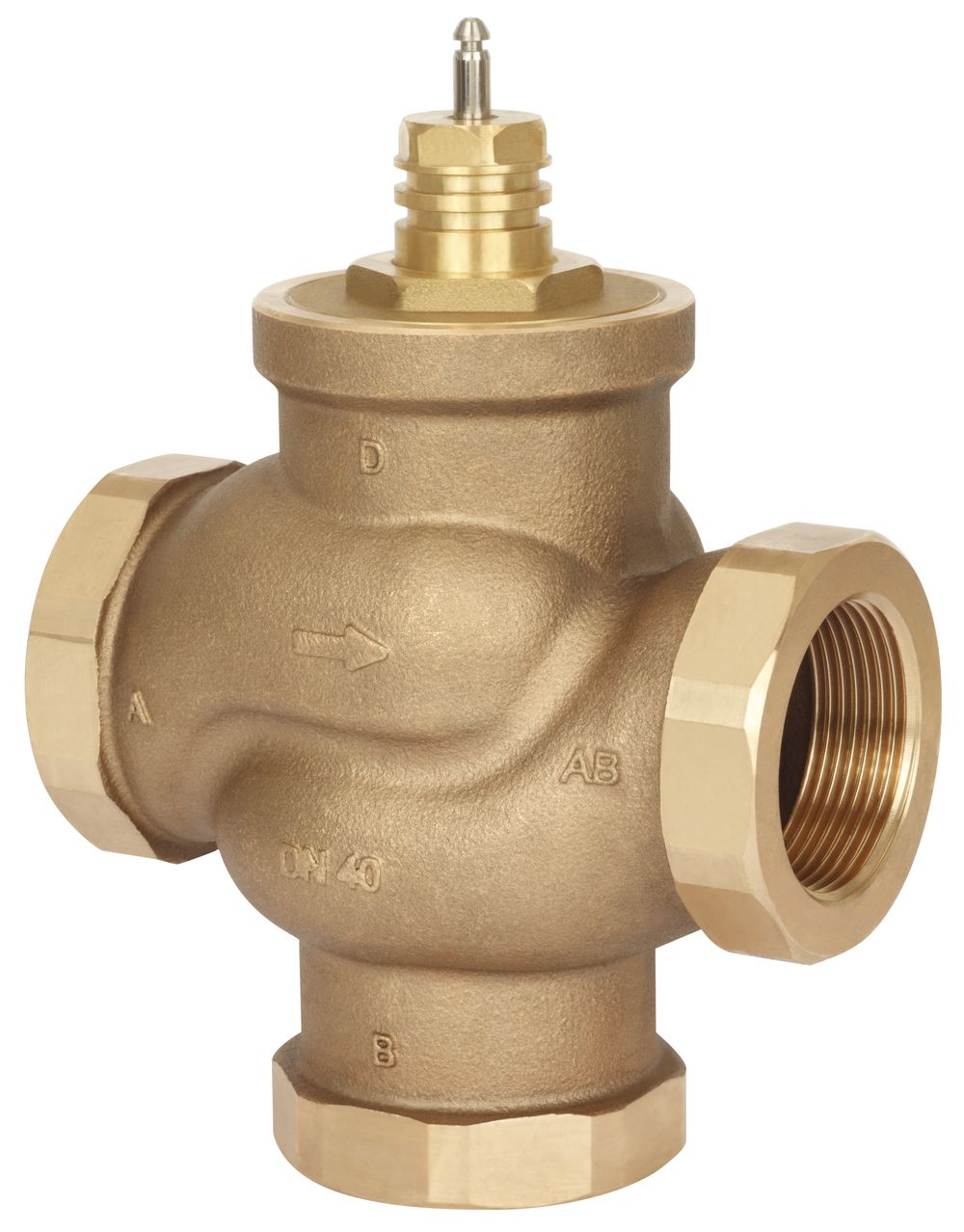 Danfoss 3-Wege-Ventil VRB3 DN 50, kvs 40, Innengewinde, 065Z0220