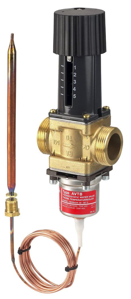 Danfoss Temperaturregler AVTB 15 G3/4 A, 30-100 C, Kvs 1,9, 003N5144