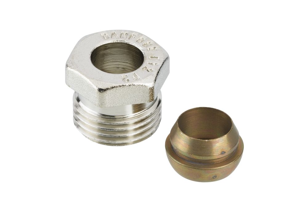 Danfoss Klemmverbinder R 1/2 Außengewinde auf 12mm für Stahl- und Kupferrohre (10St,), 013G4112