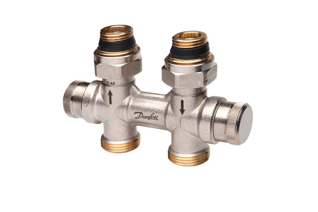 Danfoss dynamischer Hahnblock RLV-KDV für Ventil-HK R 1/2'', Durchgang, 013G7870
