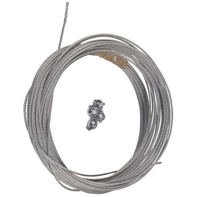 GRUNDFOS Zubehör für Unterwasserpumpen Niroseilsatz 30m D=5mm 4 St.Bügelklemmen, 91042985